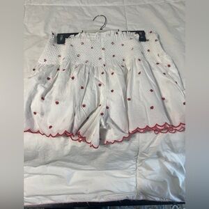 Joie White Cotton with Red Accents